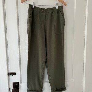 Organic Cotton Cuffed Knit Pants
